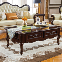 Ensemble de meubles de salon de luxe moderne américain, grand modèle beige pour villa, canapé en cuir pleine fleur véritable, bois massif, éponge, pour hôtel