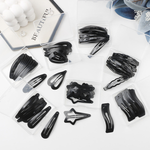 Clip de Metal negro Premium en forma de estrella horquillas simples para el cabello 10 unids/caja para niños niñas mujeres accesorios horquilla - Product Image 6