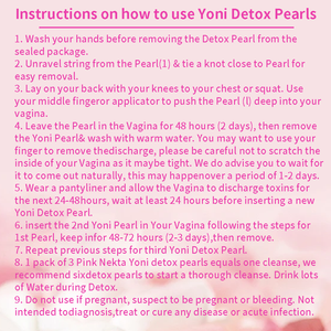 Original Yoni Detox Pearls 100% Alami Tampon Pembersih Vagina dengan Pengendalian Bau & Pengencang Vagina - Product Image 5
