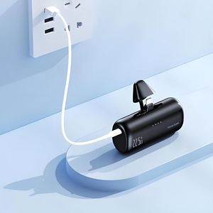 Batterie externe à charge <span class=keywords><strong>rapide</strong></span> 22,5 W, capsule rechargeable, double prise, personnalisable, 5000 mAh - Product Image 1