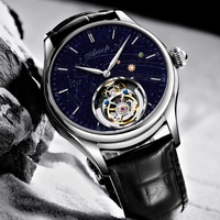 Montre mécanique de luxe Aesop 7049 en acier inoxydable saphir, étanche, squelette, tourbillon, montres pour hommes, montre-bracelet homme