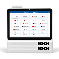 Traducteur vocal AI à double écran AIYOS 10,1 pouces pour les hôtels, les bureaux d'accueil et le service client international