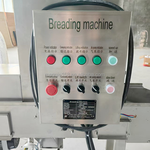 Machine à paner automatique haute vitesse pour champignons frits et tempuras, avec pompe moteur et roulement en acier inoxydable 304 - Product Image 4