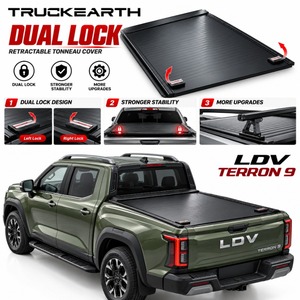 Cubierta Retráctil Manual para Camionetas LDV Terron 9 con Doble Bloqueo de Liberación Disponible desde Cualquier Lado - Product Image 1
