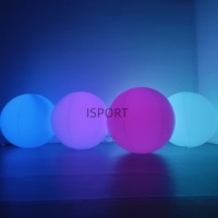Ballon LED interactif en PVC à changement de couleur tactile, 1m-3m, pour décoration de fête en plein air, grand ballon brillant, boule gonflable géante