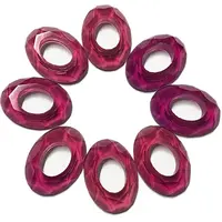 Anéis de pedra solta sintética rubi, oval, para fazer anéis