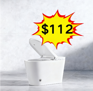 Không dây điều khiển từ xa nước nóng ghế nhà vệ sinh thông minh tầng gắn ánh sáng ban đêm với - Product Image 1