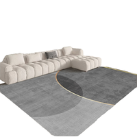 Tapis en polyester à poils ras, antidérapant, à motif abstrait moderne, fabriqué à la machine, pour usage domestique, salon, canapé, chambre à coucher