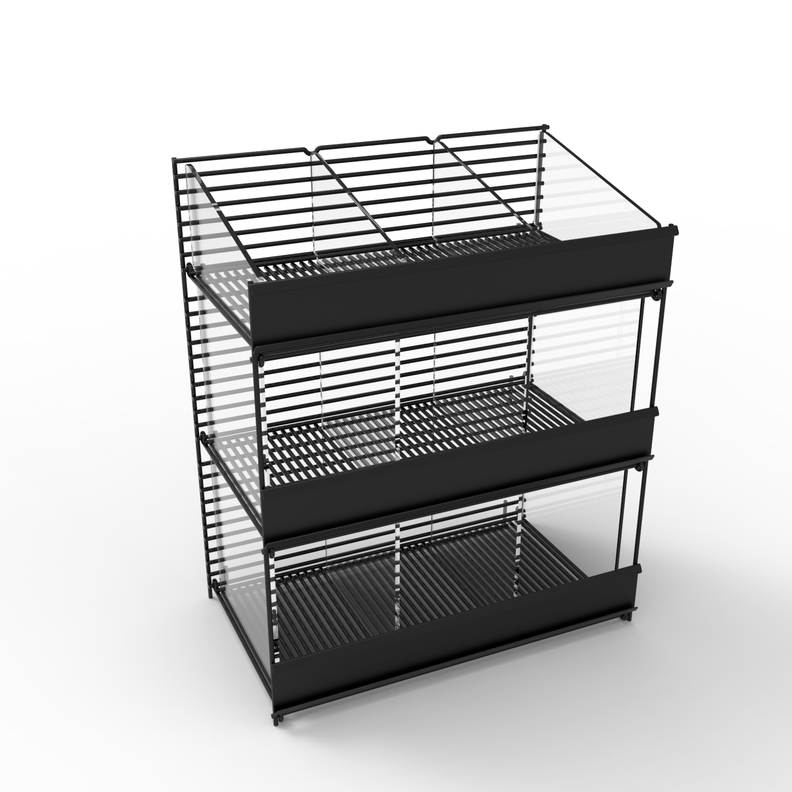 Apache Customized Metal Foldable Iron Wire Countertop Electronic Display Stand for Shopping Mall Stores — view 5