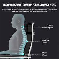 Chaise de bureau ergonomique élégante pour la maison et l'hôtel, avec dossier confortable, vente en gros