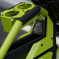 Vélo électrique tout-terrain 1500W avec suspension inversée au lithium, pneus larges, vitesse unique, léger, vitesse maximale >50 km/h