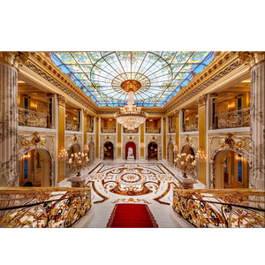 Cúpula de Vidrio Tiffany para Hotel, con Estructura de Hierro, Suministro de Fábrica - Product Image 6