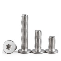 Tornillo de máquina de acero inoxidable 304 con cabeza plana tipo flor de ciruelo M2-M8, ultrafino, con ranura interna tipo flor de ciruelo