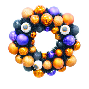 High Quality Christmas Ball <b>Wreath</b> Beaded Custom Glass Plastic Multicolor Globe <b>Door</b> Decorative Shatterproof Glittering Garland - Product Image 4