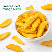 Gefreeze-droogde mangopoeder, gefreeze-droogde mangoschijfjes, gefreeze-droogde mangoblokjes