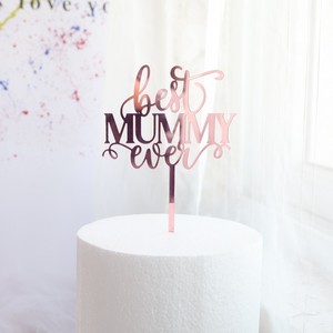Honey And Sweetness Super Mom <b>Acrylic</b> Cake Topper Mother's Day Cake Decoration Plastic Cake Plugin - Product Image 2