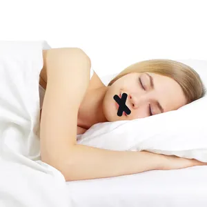 맞춤형 접착 코골이 방지 입 테이프 더 나은 수면 코 호흡 좋은 입 호흡 나쁜 테이프