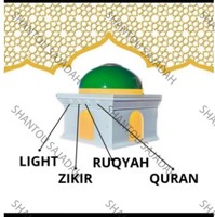 Nouvellement Design Ramadan Mosquée EU Plug Ruqyah Lecteur Musulman Électrique Portable Coran Zikir Haut-Parleur avec Lumière LED