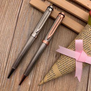 Stylos à bille en métal noir torsadé de luxe avec logo personnalisé, largeur d'écriture de 1,0 mm, pour cadeau - Product Image 5