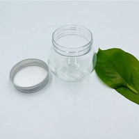 Pot en plastique transparent avec étiquette cosmétique, personnalisé, noir mat, 6 onces, 10g, 4 oz, blanc, rose, 150g, 10ml, 400 ml, 16oz