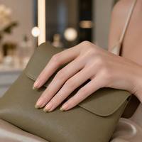 Y69 Offre Spéciale – Kit de 10 Faux Ongles Réutilisables en ABS, Forme Amande, Taille Unique, Vente en Gros, Ongles Artificiels Français Moyens