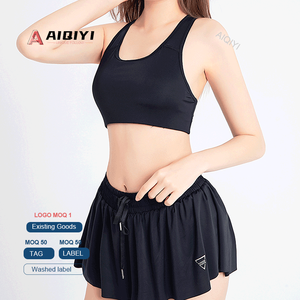 YJ047 2 en 1 Shorts Yoga Wear Running Fitness Sports Tennis Short Culottes Plus Size Shorts de sport pour femmes - Product Image 1