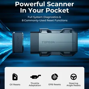 2023 TOPDON Topscan Pro OBD2 Control bidireccional Diagnóstico de sistema completo 60 + Marcas 28 Funciones de reinicio herramienta de escaneo de diagnóstico de coche