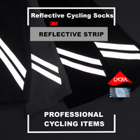 Socksmate Elite Chaussettes de cyclisme réfléchissantes Nylon à séchage rapide Sport Imperméable Randonnée Équitation Spandex Crew Bike Chaussettes respirantes
