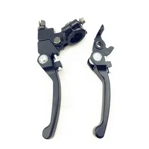 Black folding dirt bike brake and clutch lever for pit bike CFR50 TTR BBR110 125cc 250cc