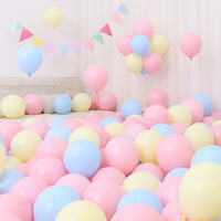 Ballons en latex rose et blanc bicolores de 10 pouces, lot en vrac, ballons ronds mats pour douche nuptiale, fête d'anniversaire de filles, décoration d'arche