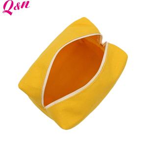 Q&N Custom Multi-Purpose Yellow Makeup <b>Bag</b> <b>Large</b> <b>Travel</b>-Friendly <b>Cosmetic</b> Pouch with Portable Zipper Closure Reusable - Product Image 6