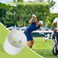 Coupelles de golf en plastique ABS en gros avec 3 trous de drainage, coupelles de putting durables, coupelles d'entraînement de golf sur mesure