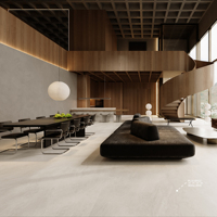 Carrelage Céramique 900x1800 Beige Mat Imperméable Antidérapant Résistant aux Acides Texture Imitation Pierre pour Villa, Chambre d'Hôtel, Salon