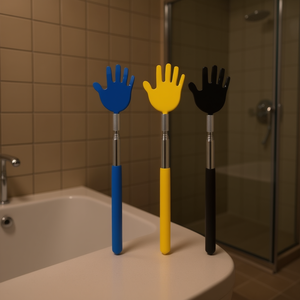 Grattoir à dos télescopique en plastique 70 cm extensible en forme de main facile à transporter MAZZEO GIOCATTOLI - Product Image 3