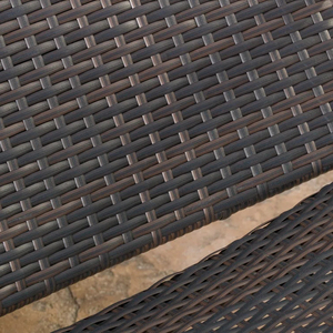 Dwoo nâu thoải mái có thể gập lại Patio đồ nội thất Chaise phòng chờ PE <span class=keywords><strong>wicker</strong></span> vườn 1 mảnh ngoài trời ghế - Product Image 3