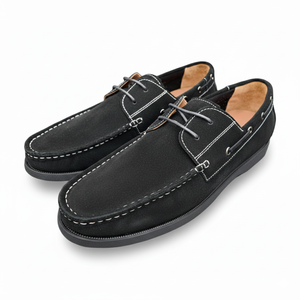 Chaussures bateau pour hommes en cuir véritable faites à la main, basses, à lacets, légères, respirantes, décontractées, polyvalentes et confortables - Product Image 5
