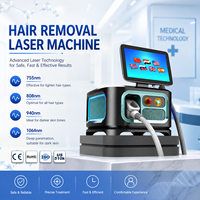 Appareil d'épilation au laser diode portable professionnel 808/755nm pour centre de beauté, Ice Platinum 4 Wave FAC Technology