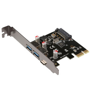 Pcie 1X đến 2 cổng USB3.0 + 1 cổng Loại C Thẻ mở rộng với thông qua/vl806 - Product Image 4
