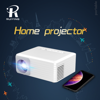 Nouveauté 320 °   Mini projecteur intelligent rotatif avec moteur optique de 2 pouces, Android 14, LED HD, décodage 1080P, projecteur d'ambiance domestique