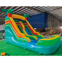 Vente flash : Toboggan aquatique gonflable d'été de 6 m pour location, château gonflable pour fête