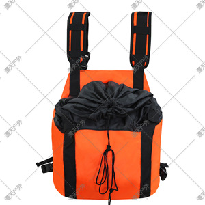 Bolsa tipo chaleco para caza al aire libre, mochila impermeable de tela Oxford de gran capacidad 2 en 1 para deportes al aire libre, Color naranja Unisex - Product Image 5