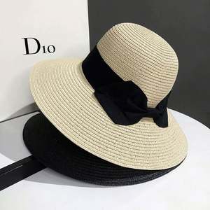 Sombrero de Paja Estilo Vaquero Personalizado de Verano, Ala Ancha, Protección UV, para Mujer, Viajes, Esquí, Playa - Product Image 1