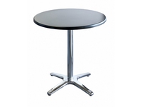 Socle de table à 4 pieds avec pieds en acier inoxydable et aluminium pour table de bistrot, café, restaurant