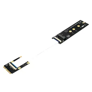 M.2 NVME M key SSD to Mini PCI-e Adapter mPCIe to NGFF M-Key SSD Converter with FFC Cable