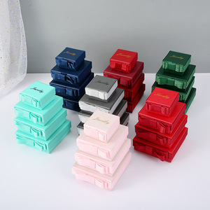 <span class=keywords><strong>2025</strong></span> đồ trang sức sang trọng bao bì hộp với lá vàng dập và băng và túi giấy Hộp quà tặng Vòng cổ bông tai - Product Image 6