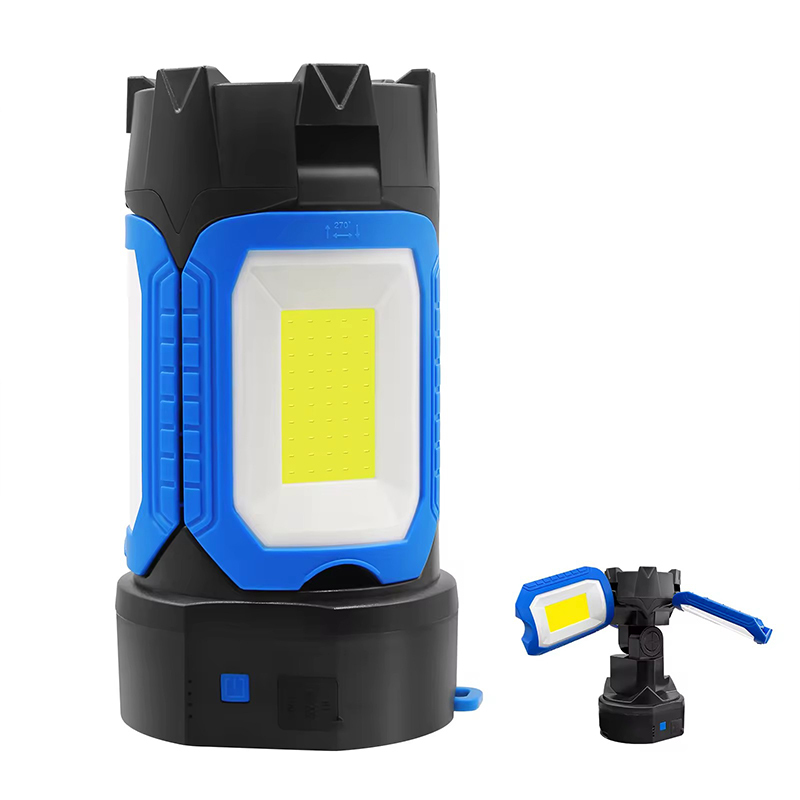Rechargeable Foldable COB Work Light with Magnet USB Power Bank Portable Emergency Work Lamp for Auto Repair & Outdoor Camping