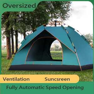 เต็นท์แคมป์ปิ้งพับอัตโนมัติแบบพกพา ดีไซน์ใหม่ ขายดี กันน้ำ สำหรับครอบครัว พร้อมชั้นผ้าสองชั้น รับสั่งทำตามแบบ - Product Image 5