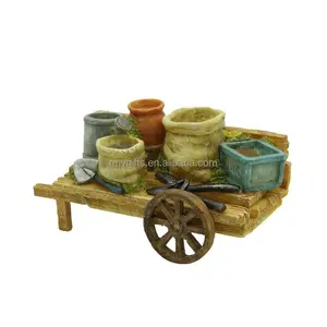 Reçine etli saksı sevimli Handcart çiçek saksısı saksı tasarım ev bahçe Bonsai tencere