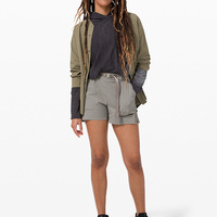 Shorts cargo pour femme, grande taille, taille mi-haute, à boutons, séchage rapide, style urbain décontracté, avec ceinture à boucle à pression, été, vente en gros et personnalisables