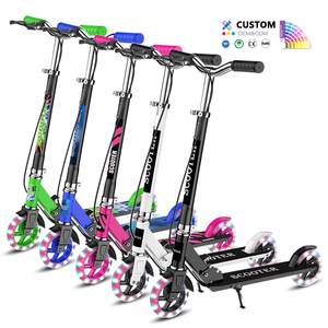 Children's <strong>Scooter</strong> Light up 2 <strong>Big</strong> Wheels Foldable and Height Adjustable Kids' Kick <strong>Scooter</strong> for Girls Boys Ages 3+ to Teen - Product Image 1